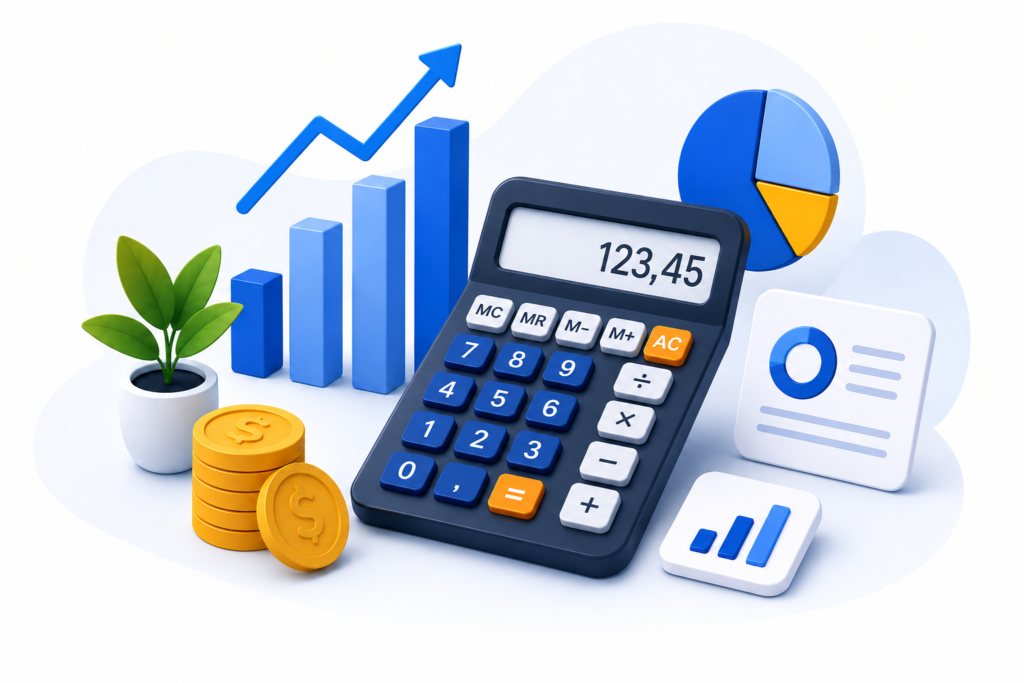 Ferramentas online gratuitas para cálculos financeiros e do dia a dia